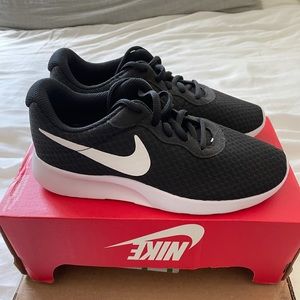 Black and white Nike sneaker